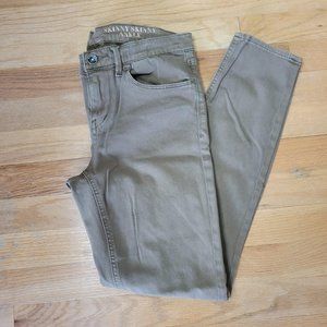 Madewell Olive Green Skinny Skinny Ankle Jeans | Size 27